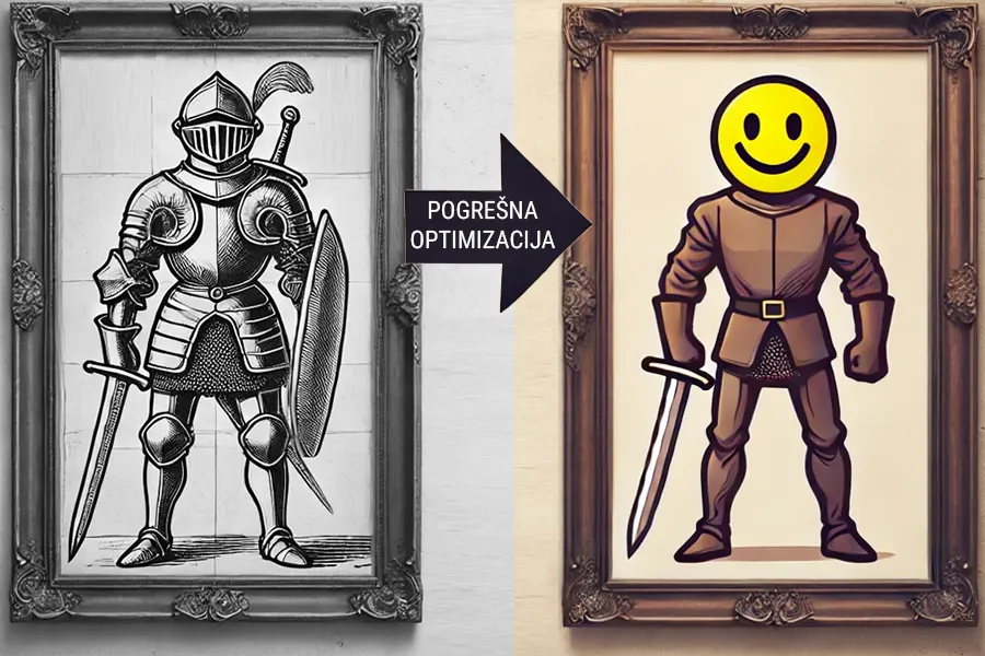 Pogrešna optimizacija digitalnih slika